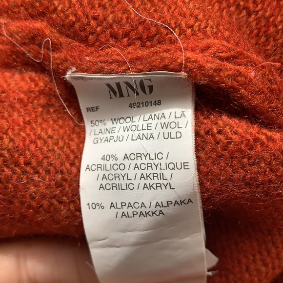 Mango knit sweater wool blend rust - Picture 8 of 8